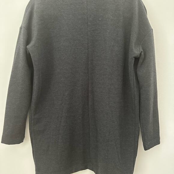 Free Fly Gray Cardigan Sweater with Open Front Stretch Long Sleeve Size Small - Picture 4 of 6